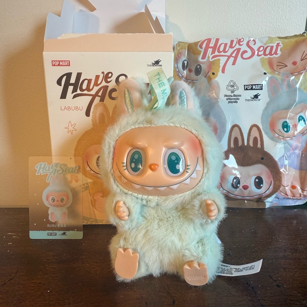 Pop Mart Labubu Have A Seat Blind Box Vinyl Plush Figure- Ququ